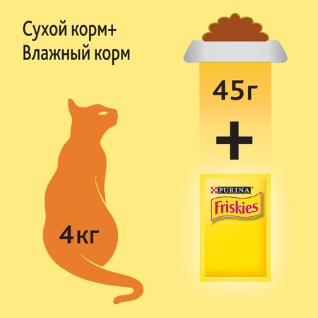 Friskies полнорационный сухой корм для домашних кошек, с курицей и полезными овощами фото 9