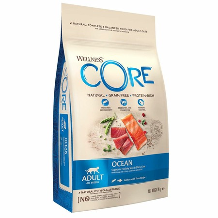 Wellness Core сухой корм для взрослых кошек с лососем и тунцом 4 кг фото 9